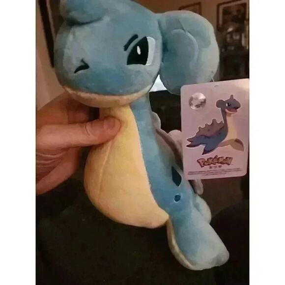 Pokemon Plush Lapras SITTING Stuffed NWT Excellent A21 Pocket Monster - Picture 1 of 7